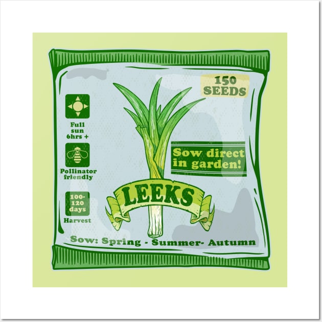 Leeks seeds Wall Art by mailboxdisco